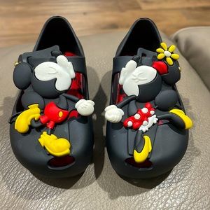 Mini Melissa Minnie & Mickey girls shoes.